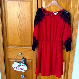 Charming Charlie sheer women’s dress. Size S. Great light weight holiday dress.